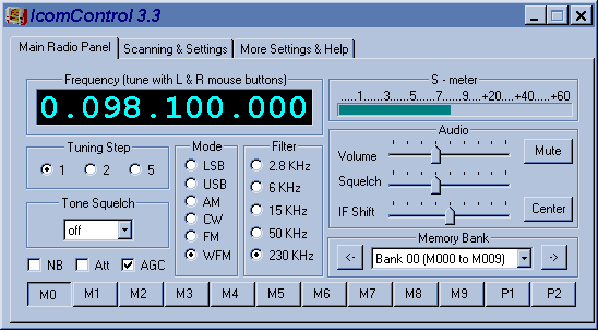 IcomControl for PCR1000